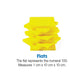 hand2mind Yellow Plastic Base Ten Blocks Flats Set, Place Value Blocks, Counting Cubes for Kids Math, Base Ten Blocks Classroom Set, Math Blocks