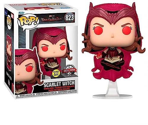 Funko Pop! 62345 Marvel Wandavision: Scarlet Witch (Glow in The Dark Special Edition) #823