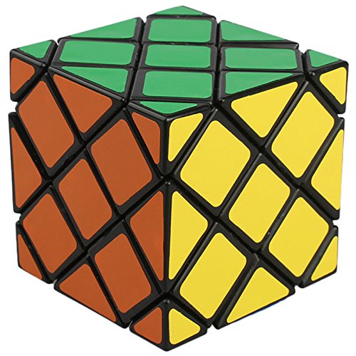 Willking Master Square Puzzle Magic Cube Twisty Toy Gift Irregular Brain Tester Black