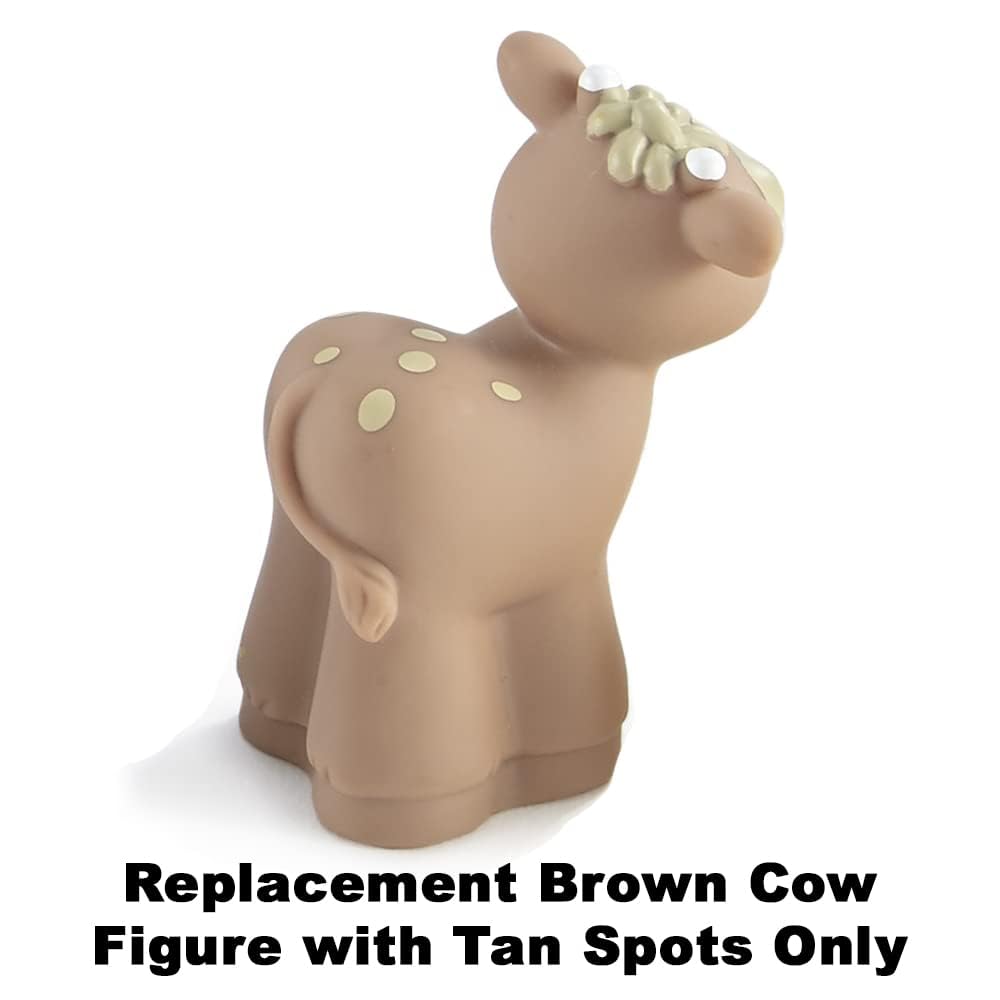 Fisher-Price Replacement Part Little People Nativity Playset DPX53 - Replacement Brown Cow with Tan Spots