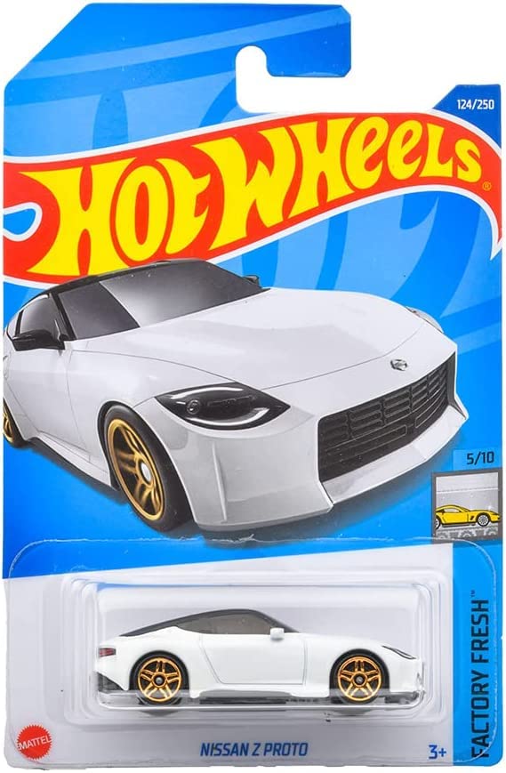 Nissan Z Proto White Metallic with Black Top Factory Fresh Series Diecast Model Car by Hot Wheels