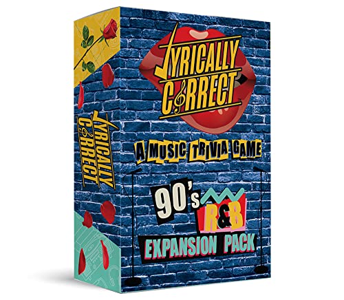 Lyrically Correct '90s R&B Expansion Pack - 80 Additional Music Trivia Cards for Adults | Add-On Deck More 90s R&B Hits, Deeper Cuts & Longer Game