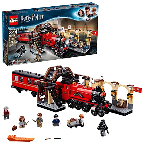 LEGO Harry Potter Hogwarts Express 75955 Toy Train Building Set includes Model Train and Harry Potter Minifigures Hermione Granger and Ron Weasley