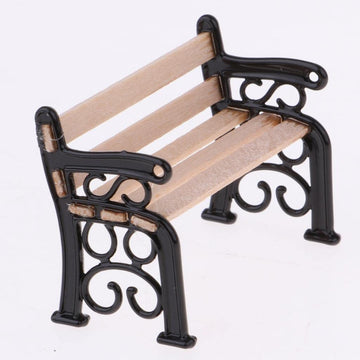 LoveinDIY 1 : 12 Dollhouse Garden Patio Furniture Bench & Street