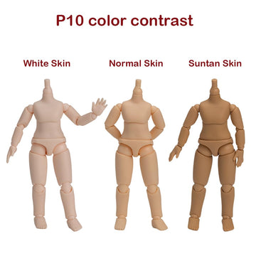 XiDonDon Doll Body Piccodo P10 for OB11 Doll,GSC,STO,1/12 BJD Doll Head Body10 Action Figure Toys Doll Accessories (P10 Normal Skin)