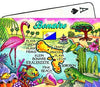 World By Shotglass Bonaire Netherlands Antilles Map Collectible Souvenir Playing Cards