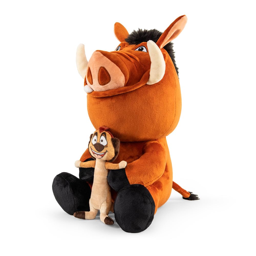 Kidrobot Disney The Lion King Timon & Pumba 16Inch HugMe Plush