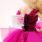 Cora Gu Handmade Fuchsia Dress Fit 12 inch Doll and Doll Not Included