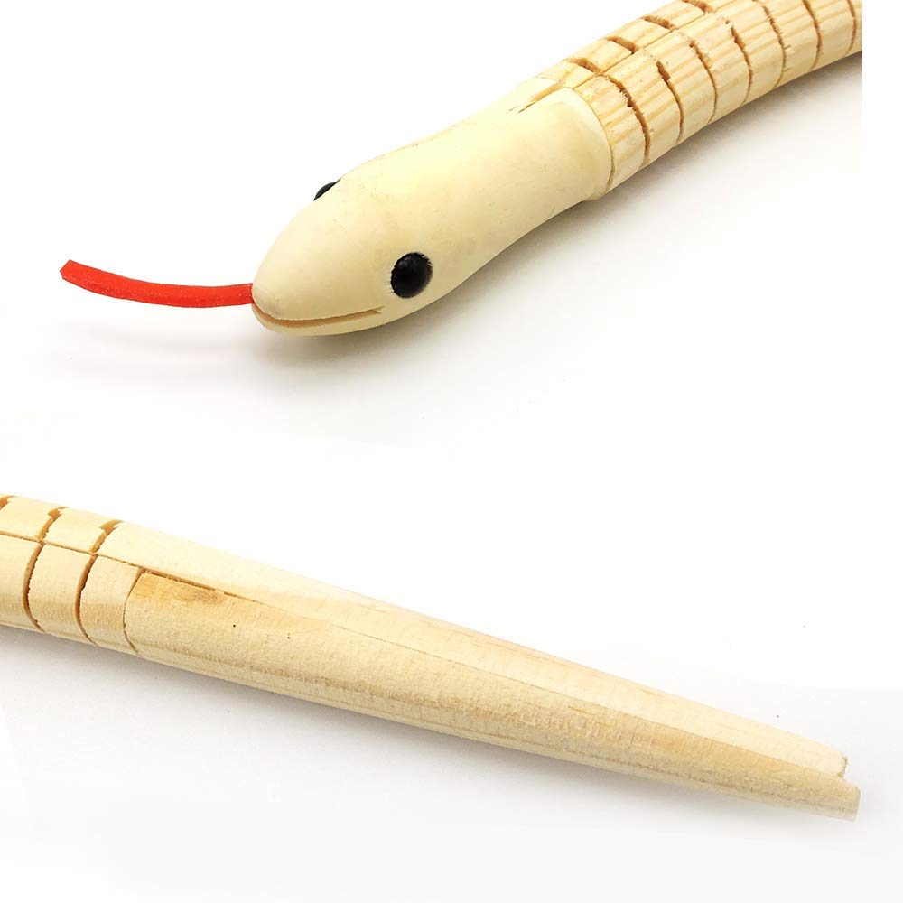M MUGIT 8 Pcs Natural Unfinished Wooden Snake Model Kit | 12" Flexible Timber Serpent Figures for DIY Painting & Crafting, Customizable Animal Figures