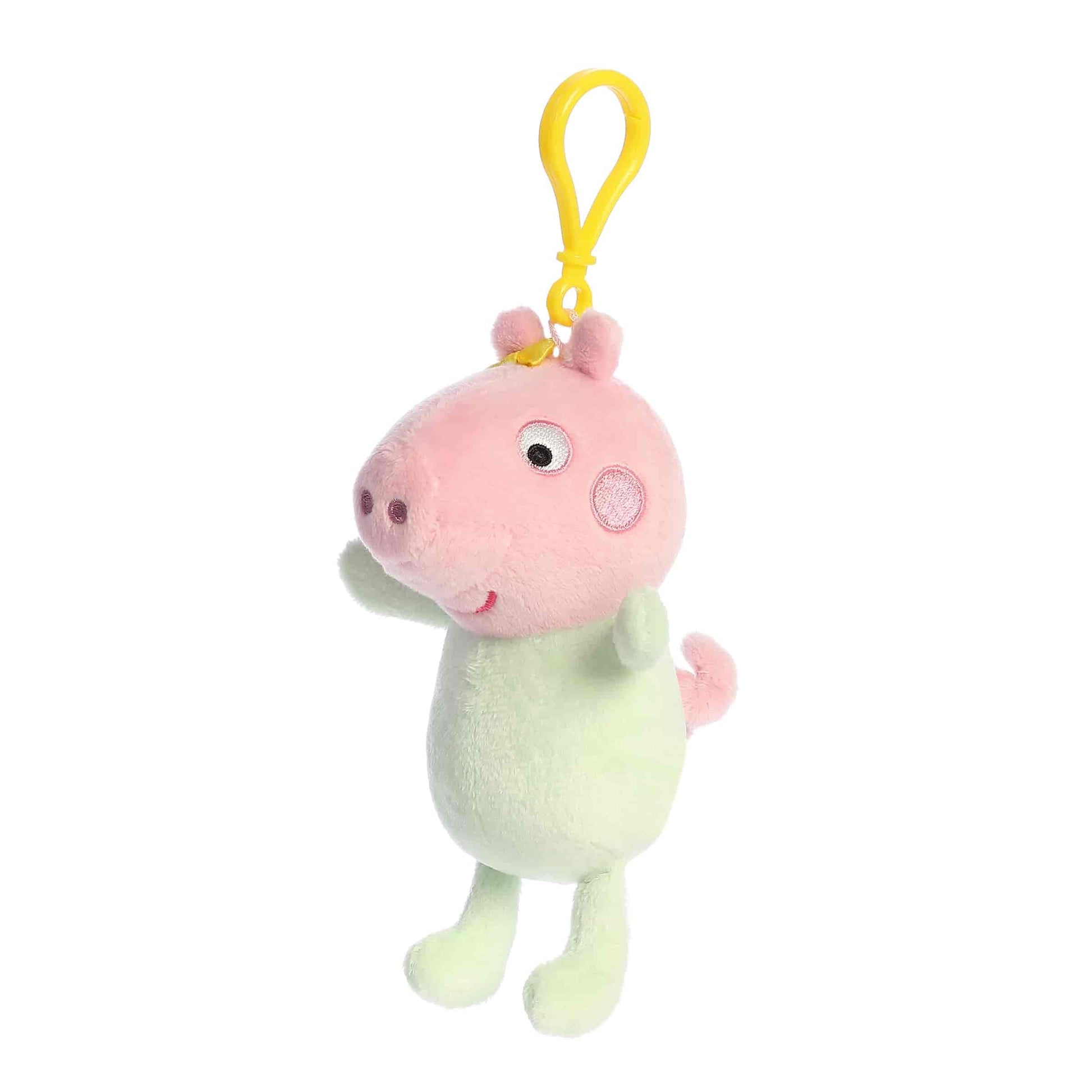 Aurora® Playful Peppa Pig™ Baby Evie Clip-On - Officially Licensed Toys for All Fans - Perfect for Birthdays, Adults and Kids All Ages - Pink 4.5