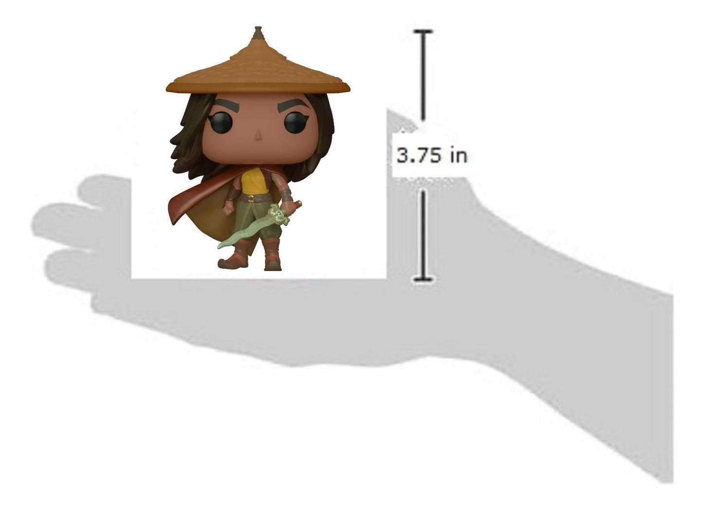 POP Disney: Raya and The Last Dragon - Raya, 3.75 inches, Multicolor (50548)