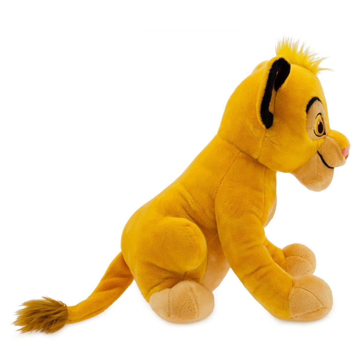 Disney Store Official Simba Medium Soft Toy for Kids, Cuddly Character with Fuzzy Texture and Embroidered Details, Furry Mane and Tail Tuft, Disney