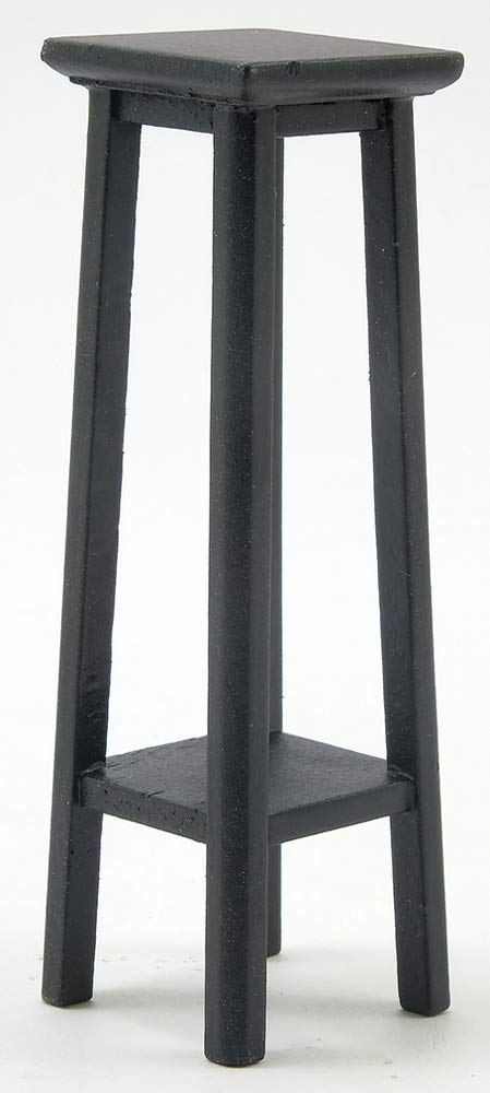 Handley House Dollhouse Miniature Tall Fern Stand (Black)