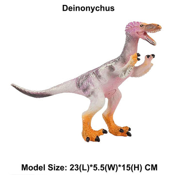 FLORMOON Dinosaur Toys Realistic Vinyl Deinonychus Dinosaur Figurines, Science Project, Learning Educational Toys, Birthday Gift, Cake Topper for Kids