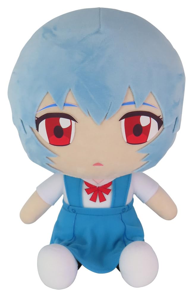 Great Eastern Entertainment Evangelion New Movie - Rei Uniform Sitting Plush 12" H