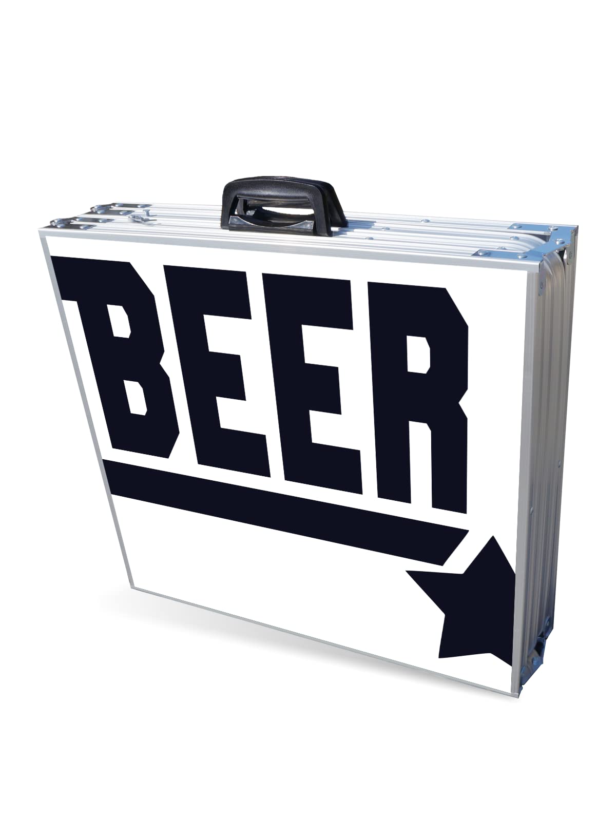 PARTYPONG Standard 8-Foot Folding Beer Pong Table w/Beer Pong Balls - Top Pong Edition