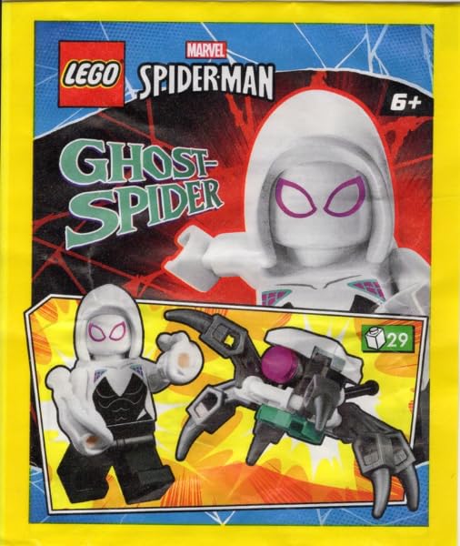 LEGO Superheroes: Ghost Spider (Gwen Stacy) Minifigure with Web Blasts and Drone