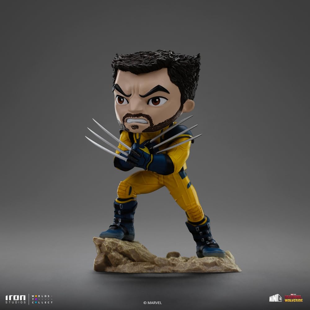 Iron Studios Collectible Statue Art Scale 1/10 Wolverine (Unmasked) - Minico Polystone Resin Multicolor 5.5 inches