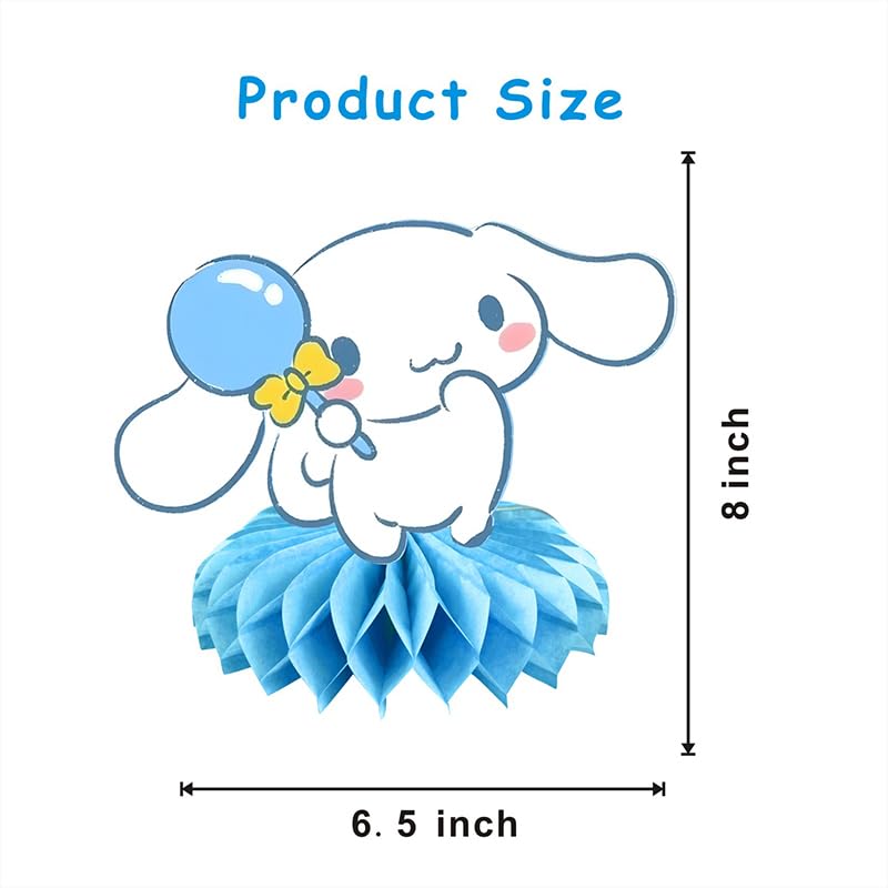 8Pcs Cartoon Dog Honeycomb Table Centerpiece, Kawaii Birthday Party Supplies Table Decorations for Kids Party Decorations