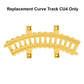 Mattel Replacement Yellow Curve Track CU4 for Thomas Train - Thomas and Friends Trackmaster Monkey Palace Set - FXX65