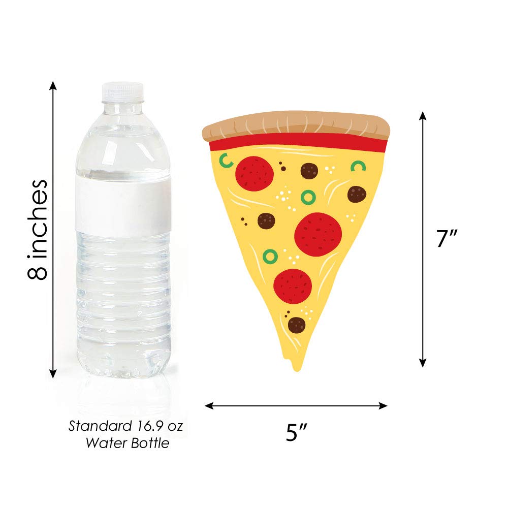 Big Dot of Happiness Pizza Party Time - Decorations DIY Baby Shower or Birthday Party Essentials - Set of 20