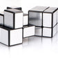 Mirror Speed Magic Cube 2X2 Puzzle 2x2x2 Speed Cube QiYi Toys 2x2 Speed Cube Magic Puzzle Cube for Children and Adults Silver