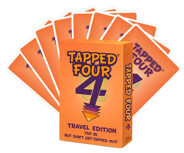 Tapped Four Travel Edition Card Game for 2-6 Players