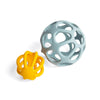 Bigjigs Toys Activity Balls - 2 Piece Silicone Teethers for Babies, Baby Sensory Toys, Montessori Toys for Babies, Sustainably Made Baby Gift