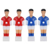 Fafeims Foosball Player Replacement Parts, 4 Pieces Plastic Soccer Men in Red and Blue, 4.13 x 1.44 x 0.16 inches, for Tournament Table Games