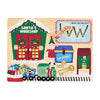 Mud Pie Kids Christmas Busy Board, Santa Workshop, 8 3/4" x 11 3/4"