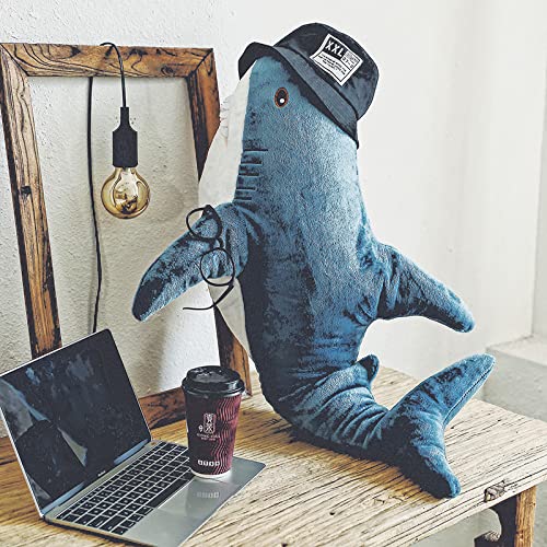 XIZHI 39.4 Inch Giant Shark Plush Stuffed Animal Toy Soft Plush Pillow Shark Stuffed Sea Animals for Boy's and Girl's Room Sofa Decoration and Holiday