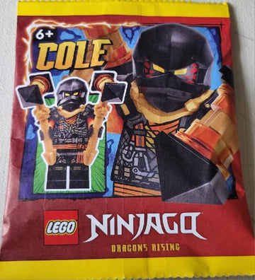 LEGO Ninjago Dragons Rising Season 2: Cole Climber Minifigure with Battle Hammers