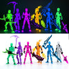 [6-PACK] Glowing Titan 13 Action Figure Set Already Assembled, Dummy 13 3D Printed Action Figures With Weapons Accessories T Lucky Robo 13 Nova 13