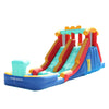 Doctor Dolphin Inflatable Water Slide with Dual Racing Slides, Mega 9-in-1 Water Park for Kids Backyard, Water Bounce House with Climbing Wall