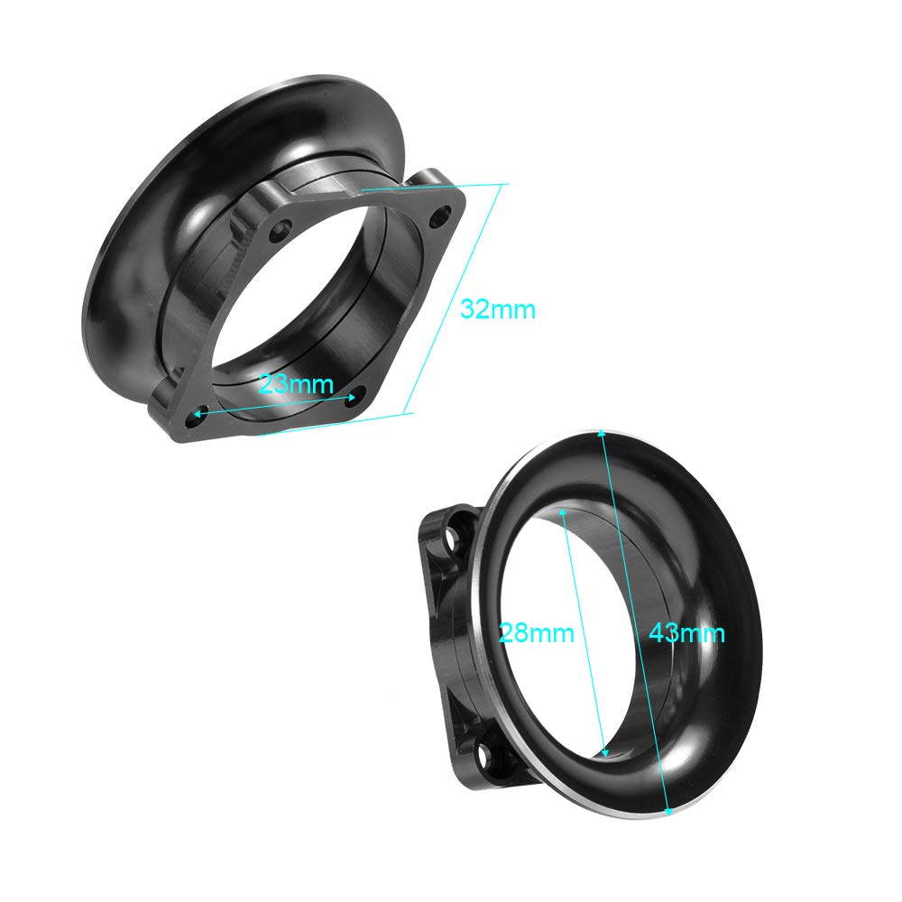 Metal Fan Cover Kit Air Inlet Channel for 1/10 RC Sakura D4 Drift Car Model Racing Car, Black