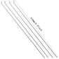 Ltvystore 10Pcs Adjustable Pushrod Connector Linkage Stopper 1.3mm & 10Pcs Nylon Control Horns 21x10 mm & 10Pcs 1.2 x 210mm Z Push Rods Parts