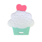 itybity Cupcake Baby Teether - Infant Teether with Easy-to-Hold Design and Textured Back Side to Massage and Soothe Sore, Swollen Gums