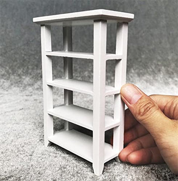 EatingBiting Adult Scene 1:12 Dollhouse Miniature Doll Furniture Storage Display Shelf Bookshelf BookcaseDollhouse Furniture Accessory Doll House Deco