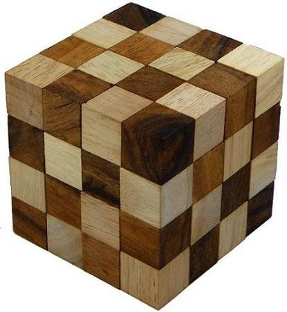 Anaconda Cube - Wooden Puzzle Brain Teaser