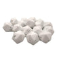 Arakierst 30pcs Silicone Polygon Pearl Beads for Pen 17mm Silicone Geometric Icosahedron Bead for Keychain Mom Lanyard Craft Jewelry Making
