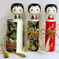 Naisian Usaburo Sosaku Kokeshi Doll Sending a Message (Black 1pc) Made in Japan