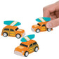 Fun Express - Woody Pullback Vehicles - Fun Toy Cars Boats & Racers with Pullback Action - Engaging Play for Kids - Durable Plastic Construction