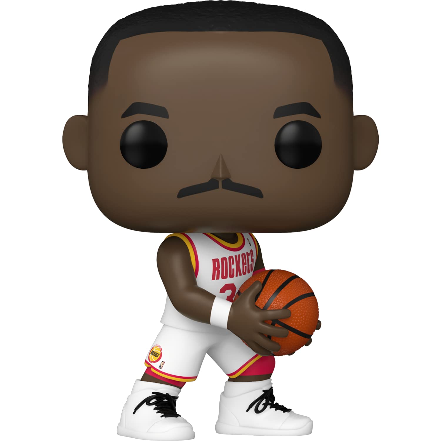 Funko Hakeem Olajuw o n : P o p ! Basketball Vinyl Figurine Bundle with 1 Compatible 'ToysDiva' Graphic Protector (106-55219 - B)