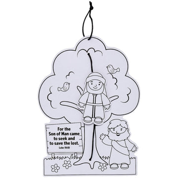 Fun Express Zacchaeus Story Craft Kit for Kids - Engaging Bible Craft Activity for Sunday School Religious Learning & Faith-Based Projects - Perfect