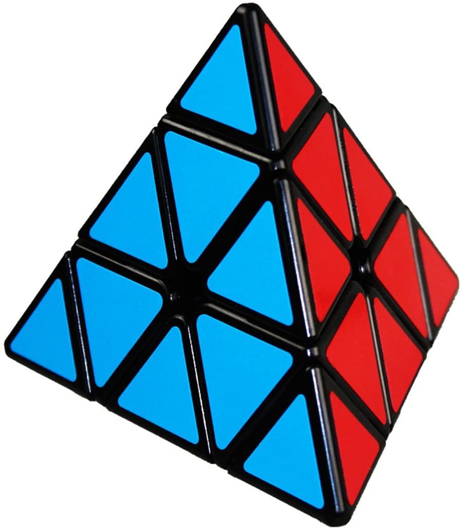 Pyramid Magic Speed Cube Rainbow Dysmorphism Magic Cube Twist 3x3 Stickerelss Speed Cube Puzzle Toys By YUNTENG