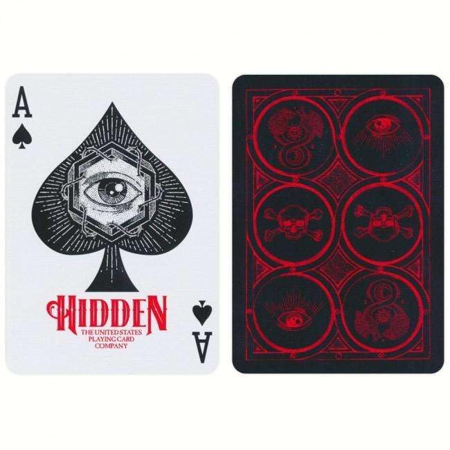 Bicycle Playing Cards Hidden Premium Poker Playing Card Deck with Secret Societies Illustration.