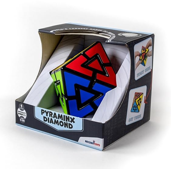 Meffert's Pyraminx Diamond - The Original Travel Friendly Advanced Diamond Brainteaser from Recent Toys for Ages 9 - Adult