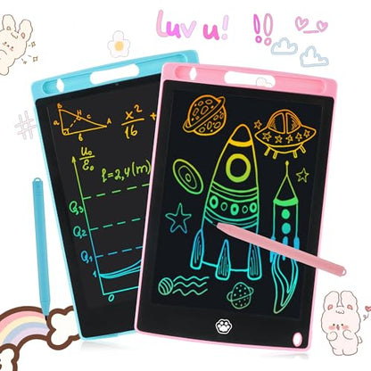 2 Pack LCD Writing Tablet, Electronic Drawing Writing Board, Erasable Drawing Doodle Board, Doodle Pad Toys for Kids Adults Learning & Education