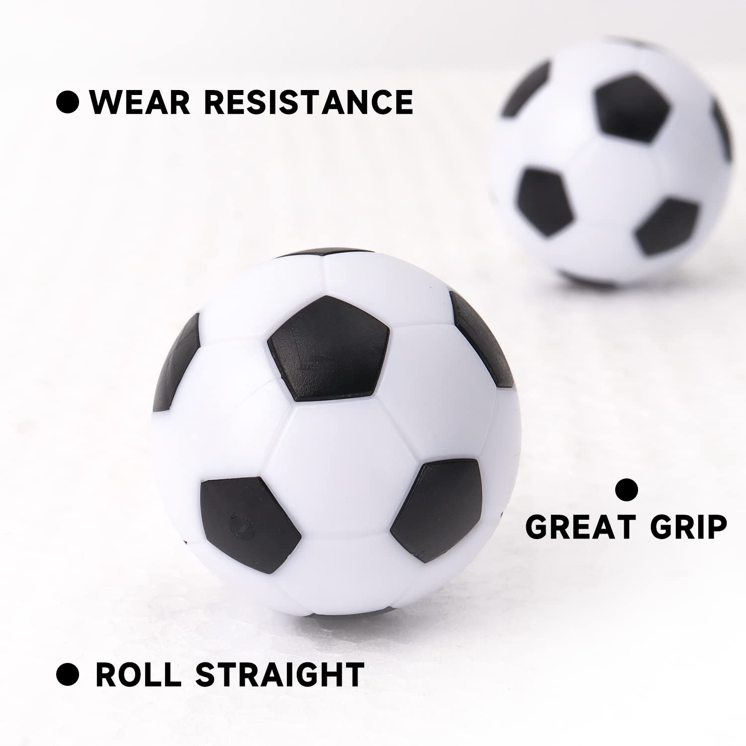 GSE Games & Sports Expert 12-Pack Foosball Table Replacement Balls, 36mm(1.42") Tabletop Soccer Football Balls for Foosball Table Accessories (White)