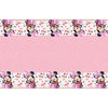 Pink Minnie Mouse Rectangular Plastic Tablecover - 1 Pc